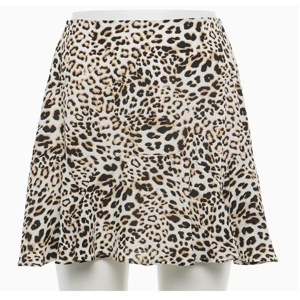 Trixxi Leopard Skater Skirt M